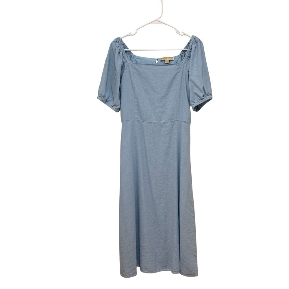 Puff Sleeve Midi Dress Small Cottagecore Country Milkmaid Prairie